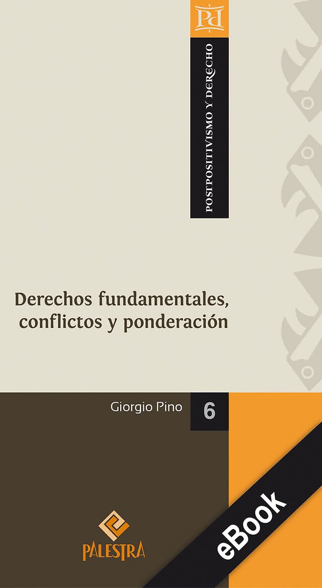 Kirjankansi teokselle Derechos fundamentales, conflictos y ponderación