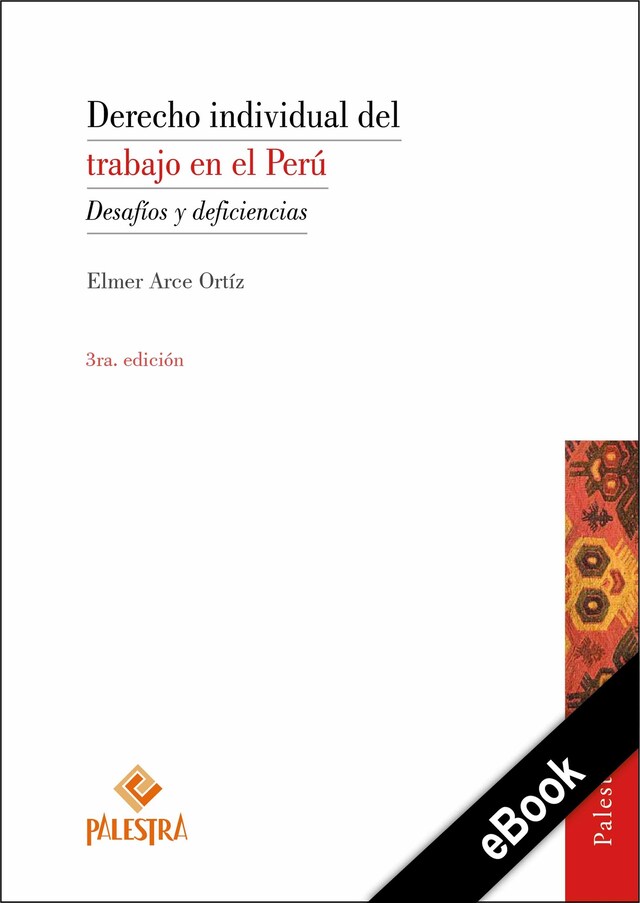 Couverture de livre pour Derecho individual del trabajo en el Perú