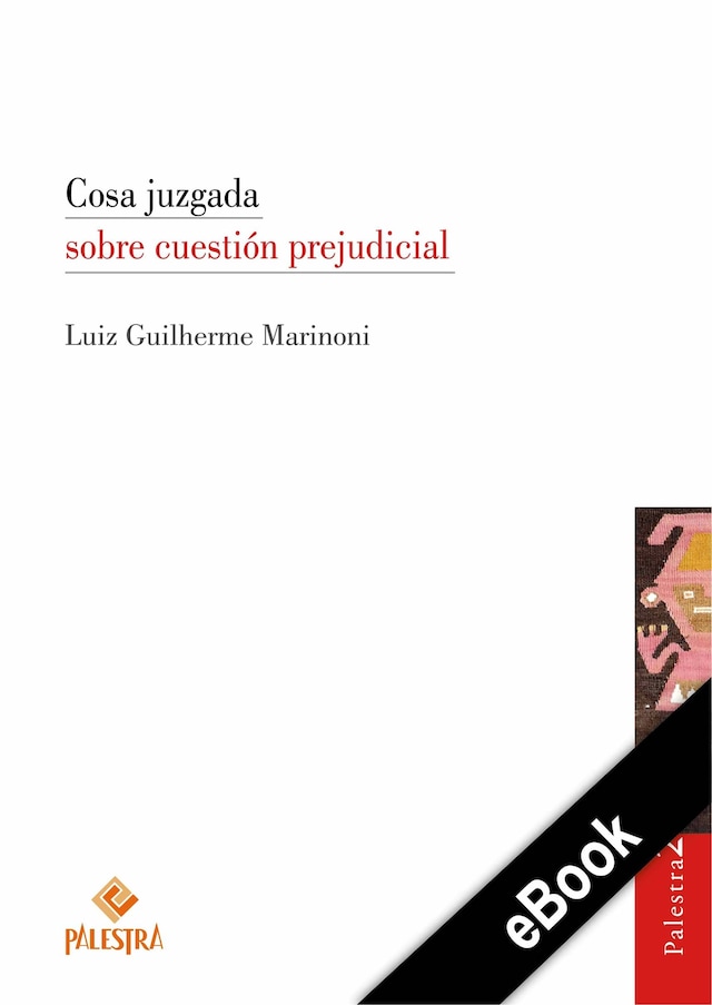 Portada de libro para Cosa juzgada sobre cuestión prejudicial