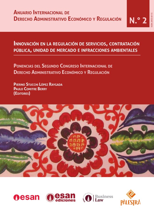 Boekomslag van Innovación en la regulación de servicios, contratación pública, unidad de mercado e infracciones ambientales