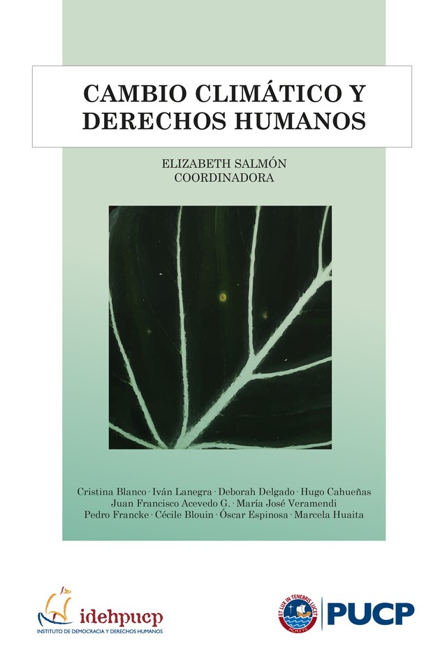 Book cover for Cambio climático y derechos humanos