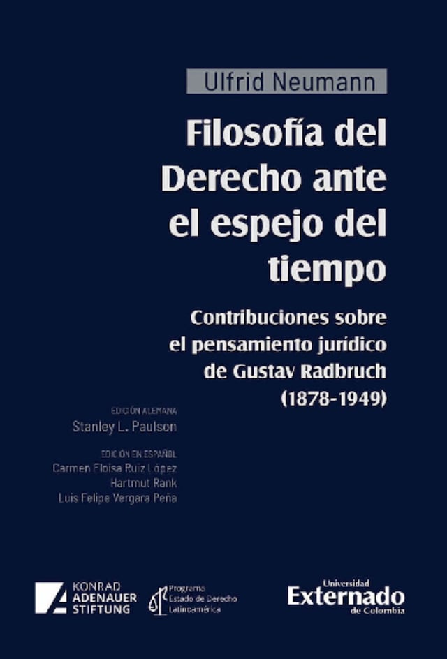 Book cover for Filosofía del Derecho ante el espejo del tiempo