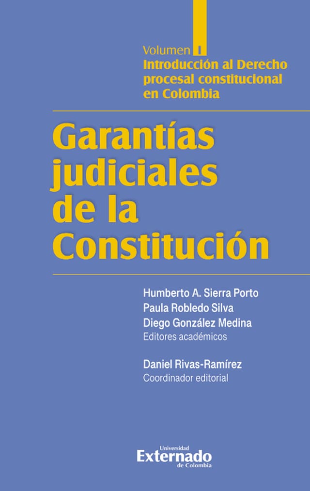 Boekomslag van Garantías judiciales de la Constitución Tomo I