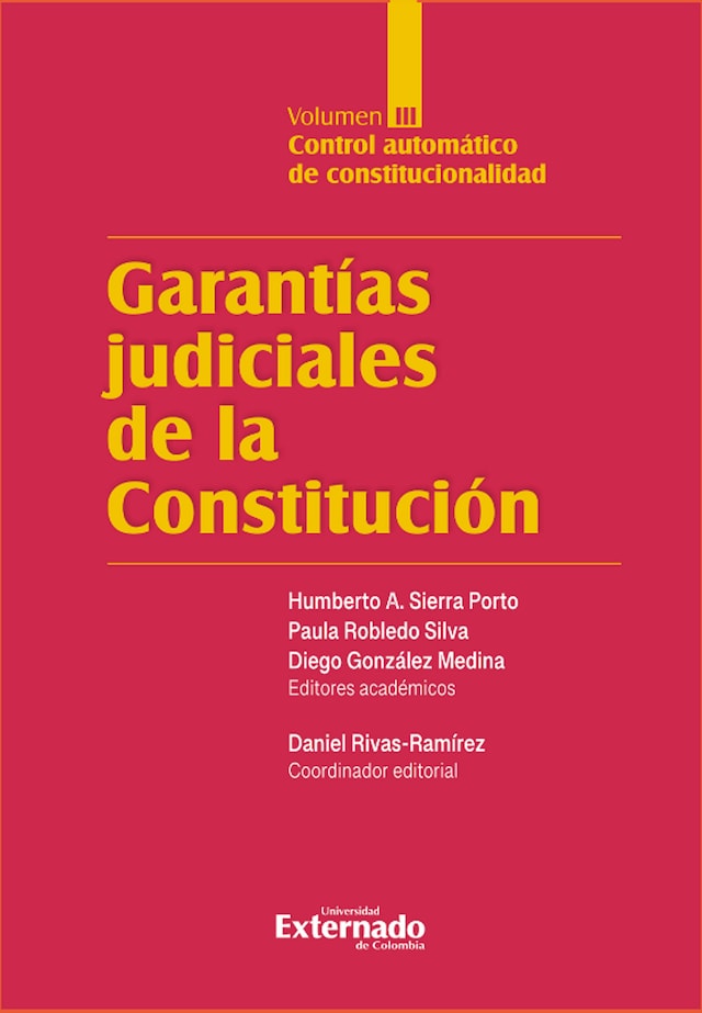 Portada de libro para Garantías Judiciales de la Constitución Tomo III