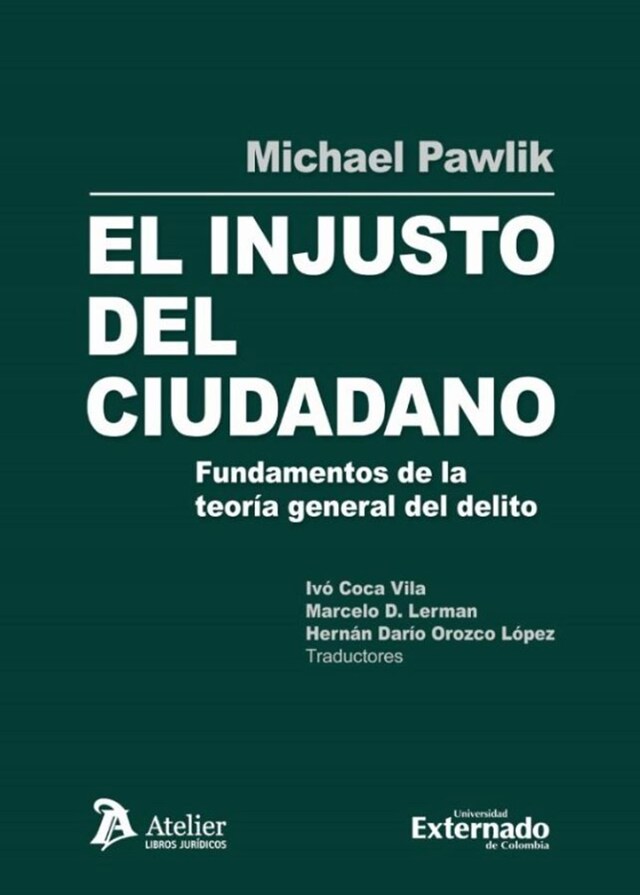 Book cover for El injusto del ciudadano