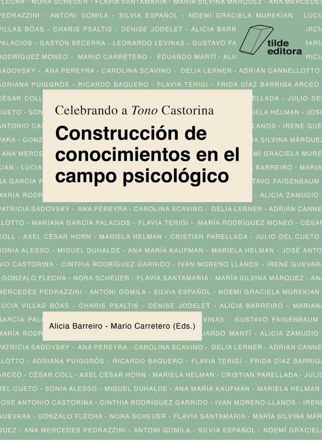 Boekomslag van Construcción de conocimientos en el campo psicológico