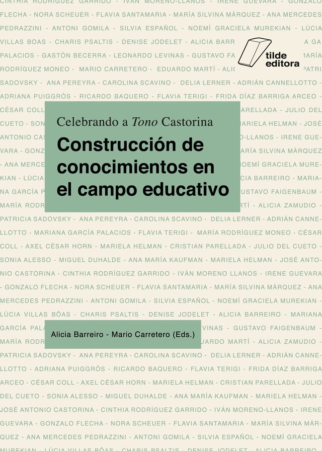 Kirjankansi teokselle Construcción de conocimientos en el campo educativo