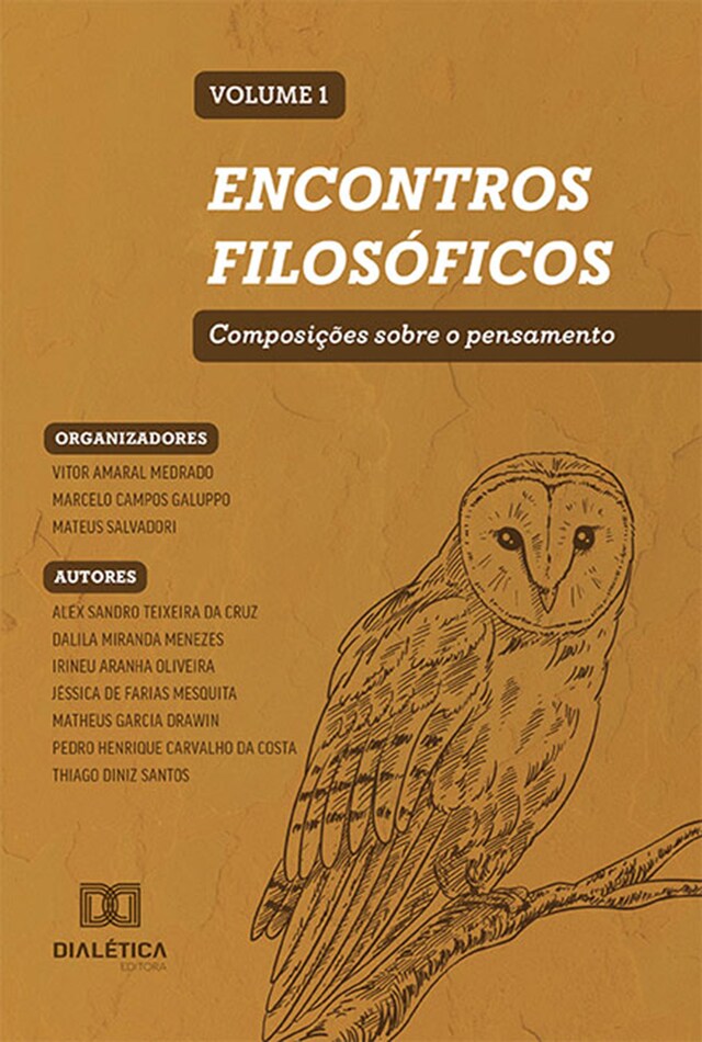 Book cover for Encontros filosóficos - composições sobre o pensamento: Volume 1