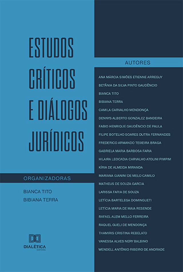 Kirjankansi teokselle Estudos Críticos e Diálogos Jurídicos