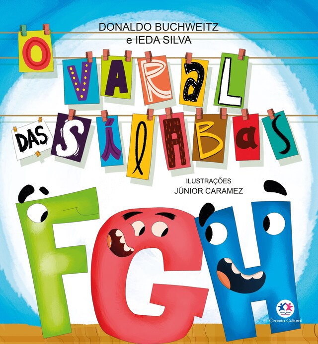 Portada de libro para O varal das sílabas - F, G e H