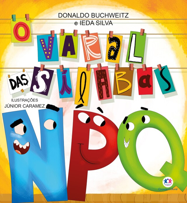 Portada de libro para O varal das sílabas - N, P e Q