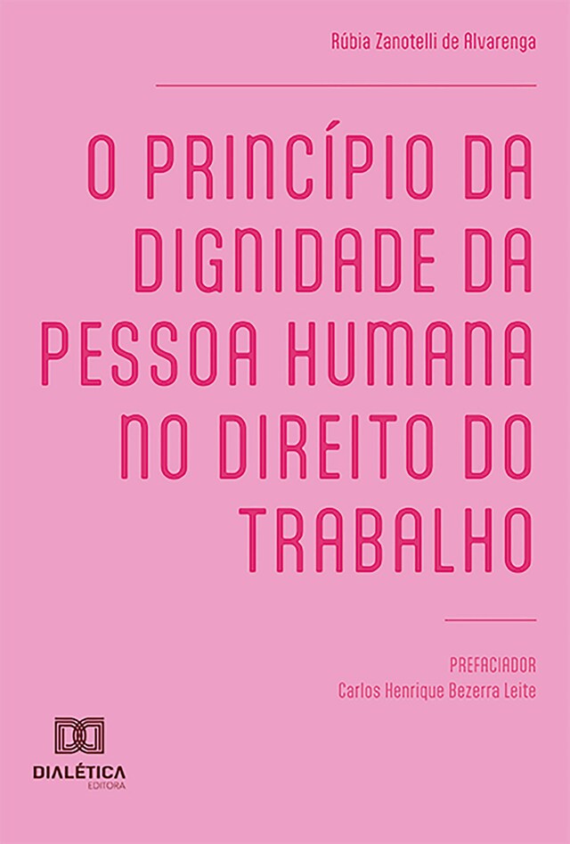 Buchcover für O princípio da dignidade da pessoa humana no Direito do Trabalho