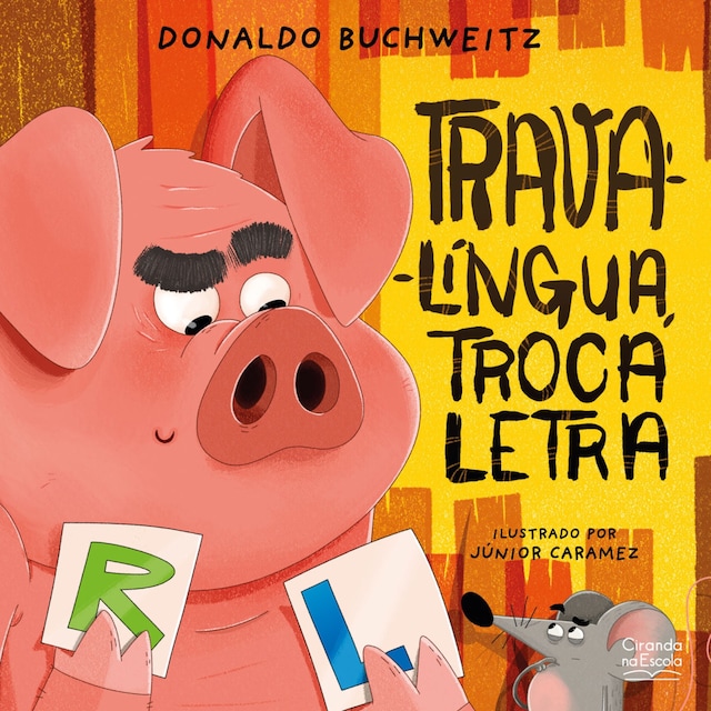 Buchcover für Trava-língua, troca letra