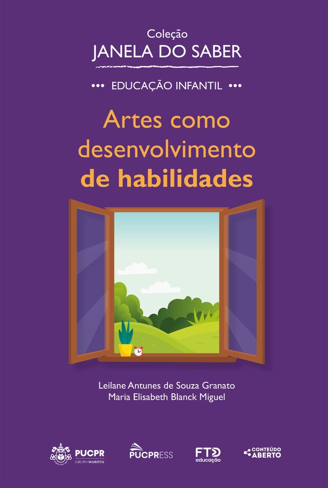 Portada de libro para Coleção Janela do Saber – Artes como Desenvolvimento de Habilidades