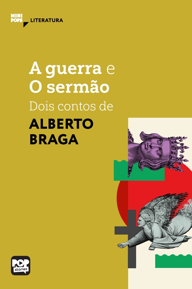 Portada de libro para A Guerra e O sermão - dois contos de Alberto Braga