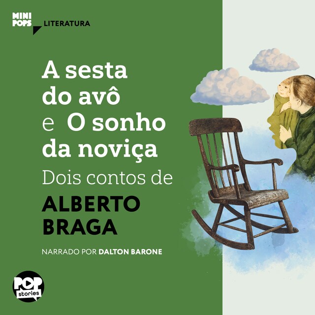 Portada de libro para A sesta do avô e O sonho da noviça - dois contos de Alberto Braga
