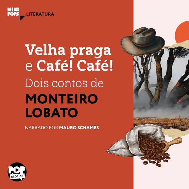Portada de libro para Velha praga e Café! Café! - dois textos de Monteiro Lobato