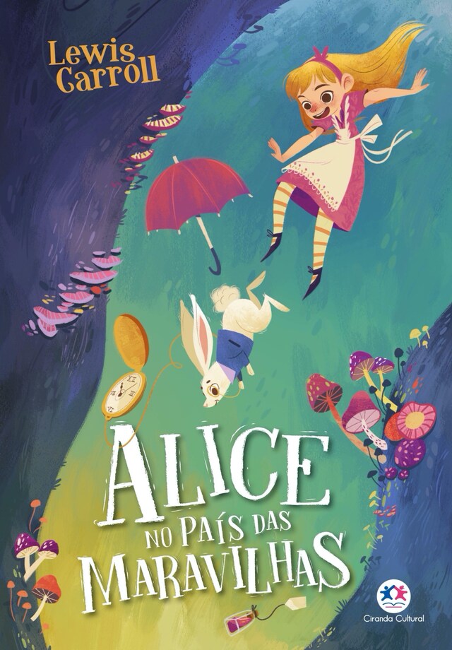 Portada de libro para Alice no país das maravilhas