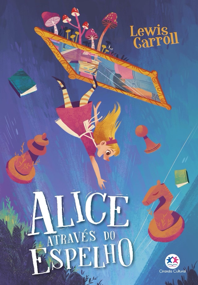 Couverture de livre pour Alice através do espelho