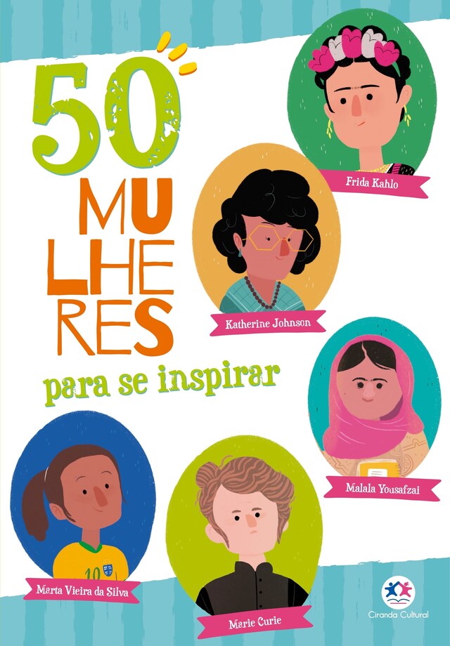 Copertina del libro per 50 mulheres para se inspirar