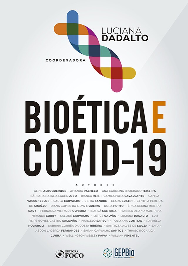 Kirjankansi teokselle Bioética e COVID-19