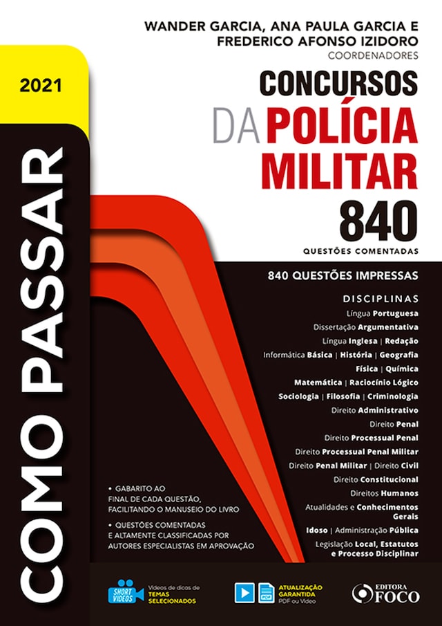 Copertina del libro per Como passar em concursos da Polícia Militar