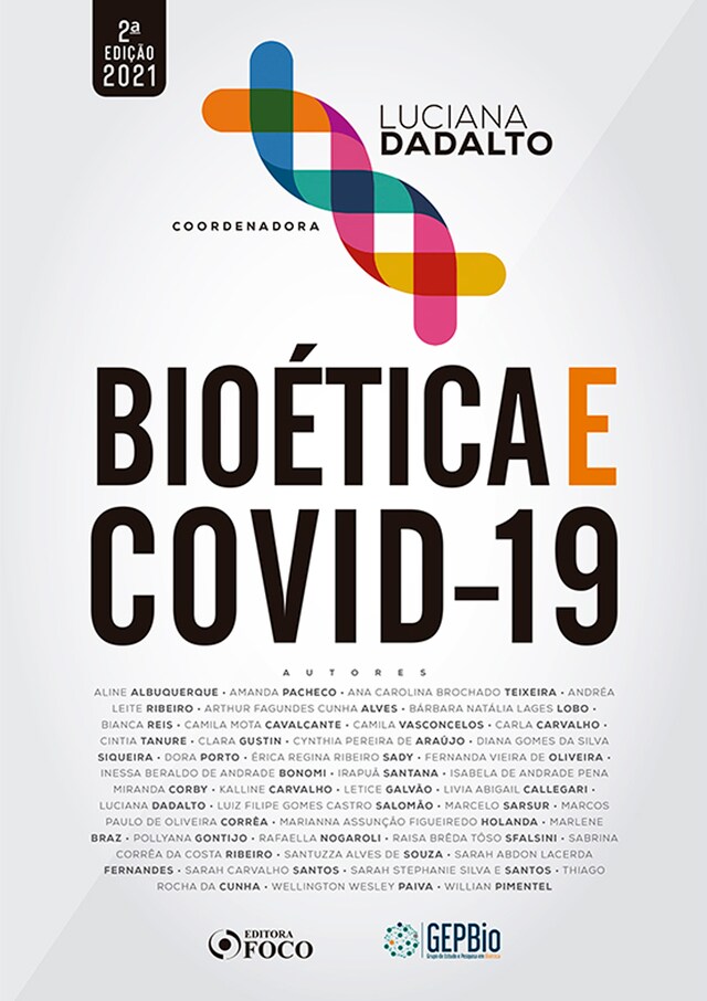 Kirjankansi teokselle Bioética e covid-19