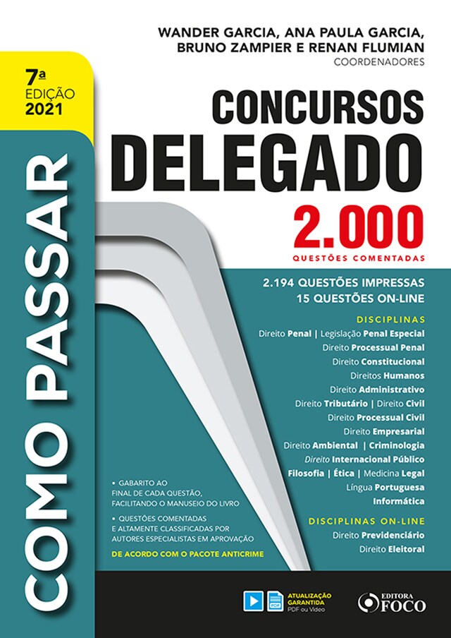 Copertina del libro per Como Passar em Concursos de Delegado