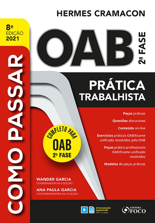 Kirjankansi teokselle Como passar OAB 2ª fase