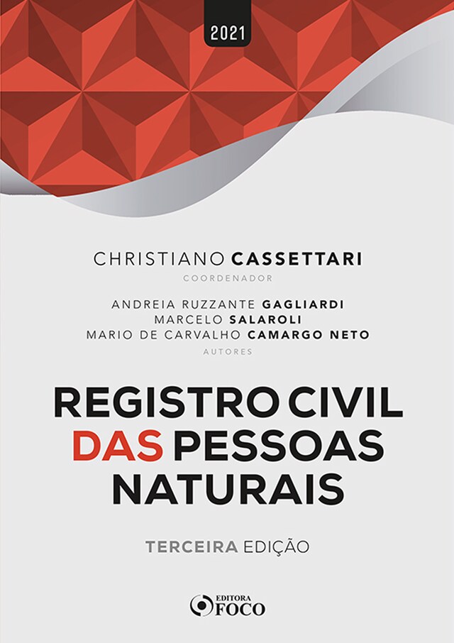 Kirjankansi teokselle Registro Civil das Pessoas Naturais