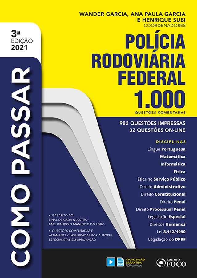 Kirjankansi teokselle Como passar polícia rodoviária federal