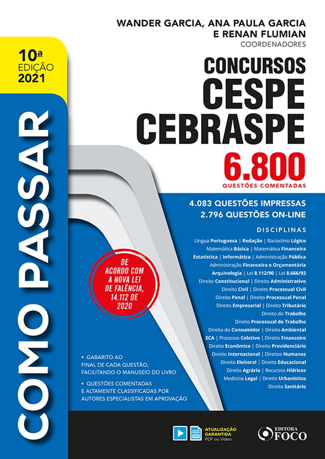 Kirjankansi teokselle Concursos CESPE CEBRASPE