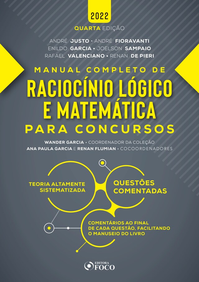 Portada de libro para Raciocínio lógico e matemática para concursos