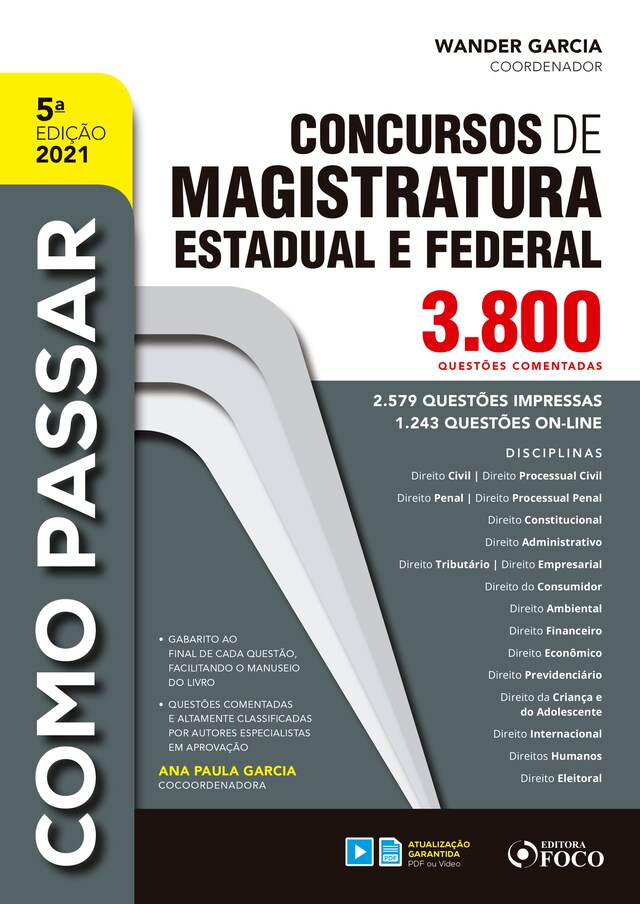 Buchcover für Concursos de magistratura estadual e federal