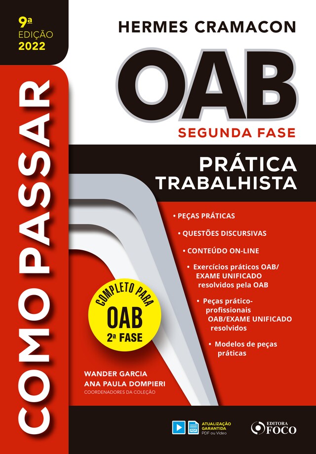 Copertina del libro per OAB segunda fase