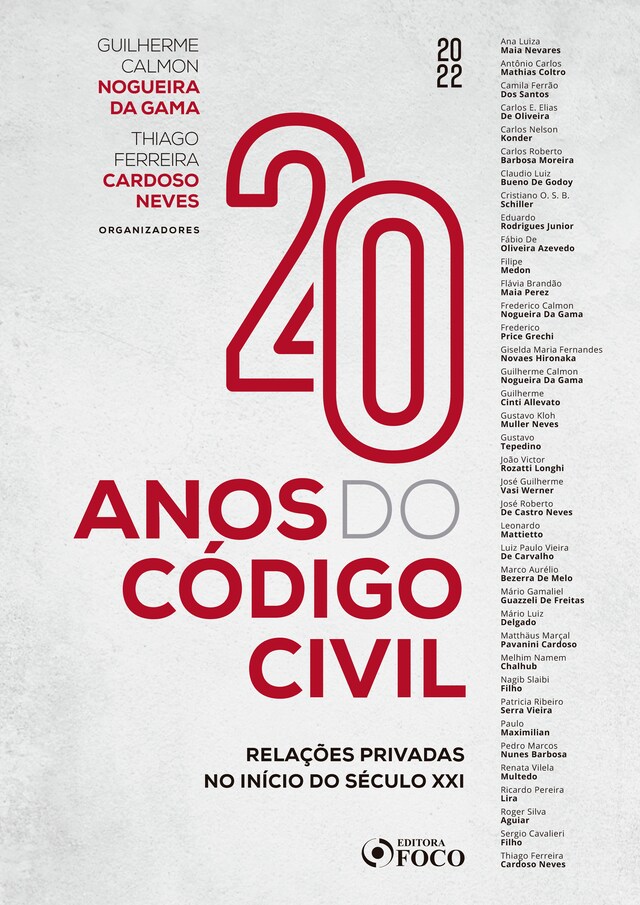 Book cover for 20 anos do código civil