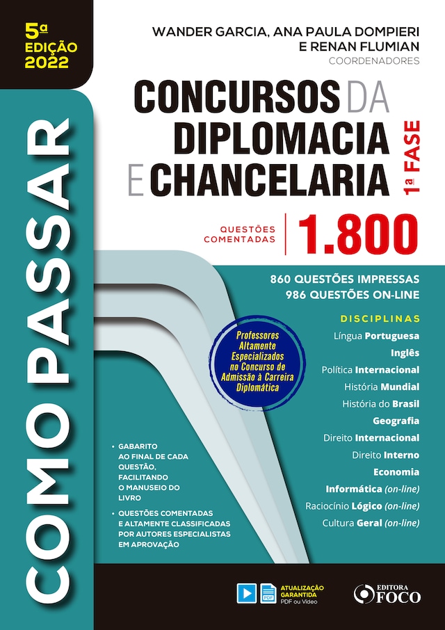 Copertina del libro per Concursos da diplomacia e chancelaria