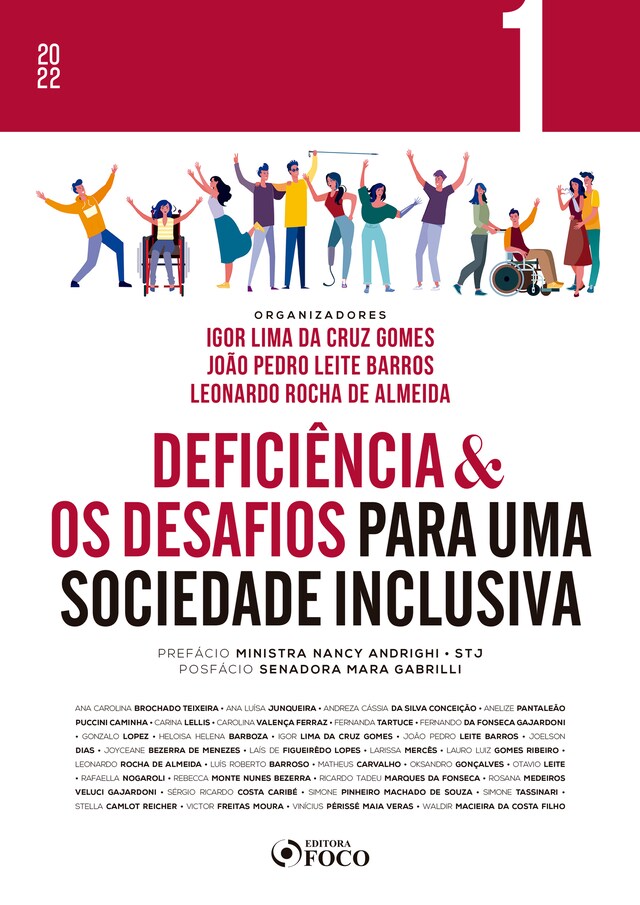 Book cover for Deficiência & os desafios para uma sociedade inclusiva - Vol 01