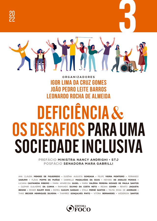 Portada de libro para Deficiência & os desafios para uma sociedade inclusiva - Vol 03