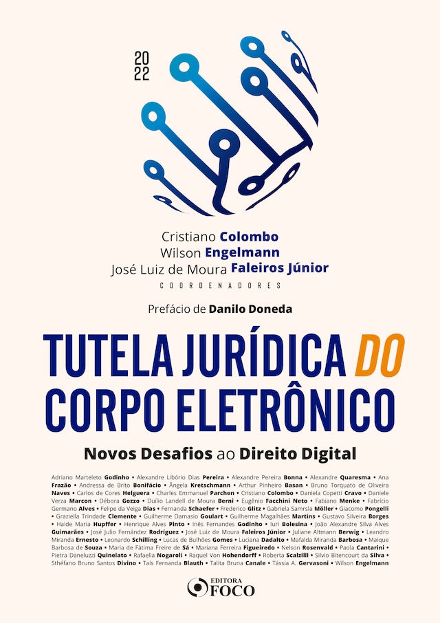 Book cover for Tutela jurídica do corpo eletrônico