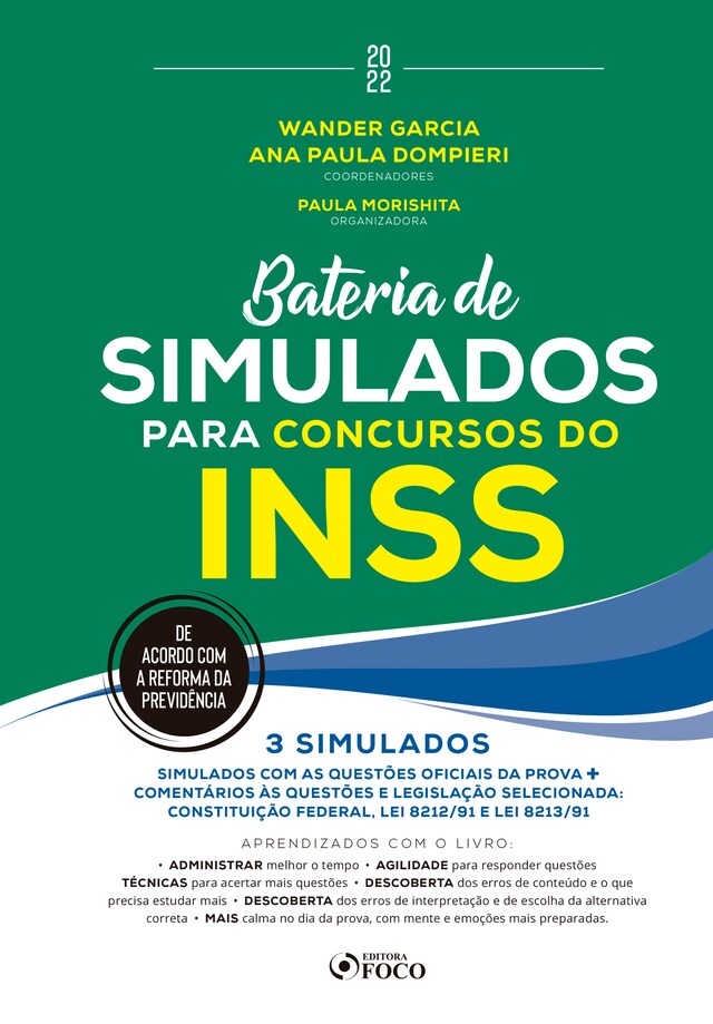 Buchcover für Bateria de Simulados para concursos do INSS