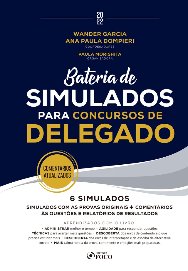 Book cover for Bateria de Simulados para concursos do Delegado