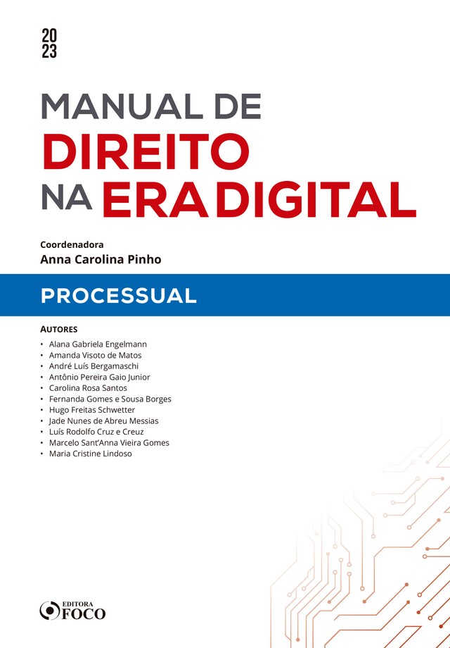 Buchcover für Manual de direito na era digital - Processual
