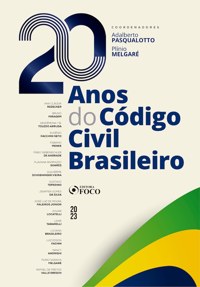 Portada de libro para 20 anos do Código Civil Brasileiro