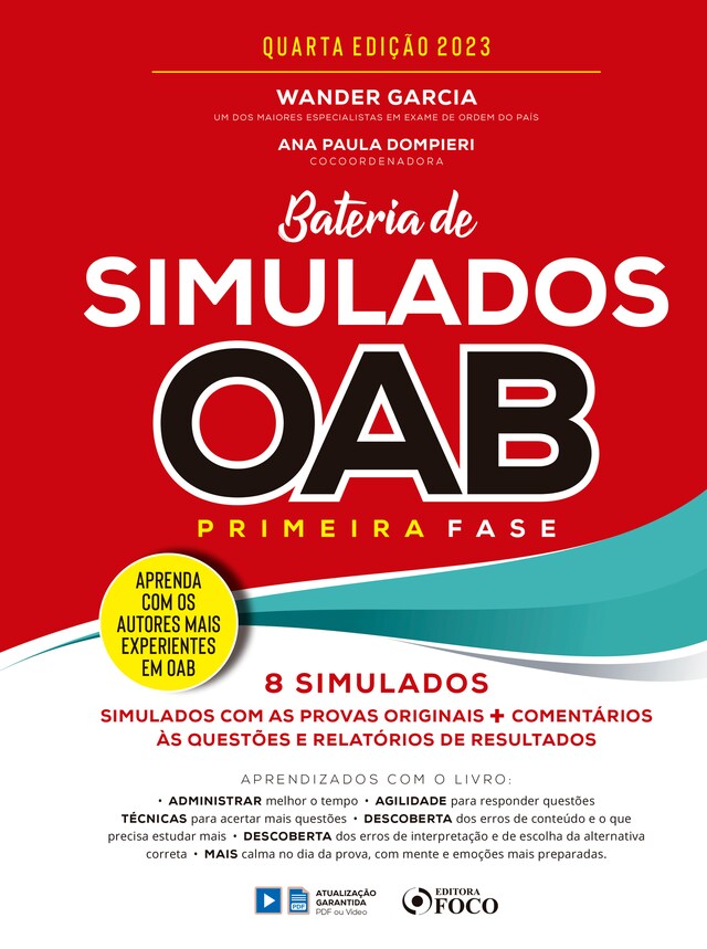Kirjankansi teokselle Bateria de Simulados OAB