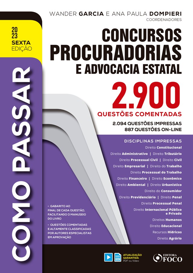 Buchcover für Como Passar em Concursos de Procuradorias e Advocacia Estatal