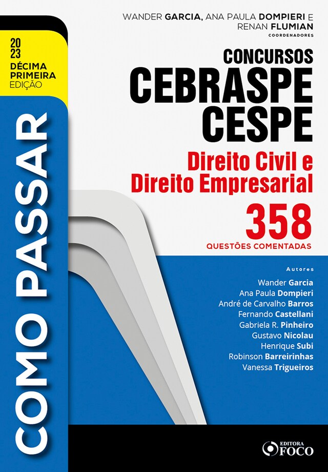 Copertina del libro per Como passar concursos CEBRASPE -Direito Civil e Empresarial