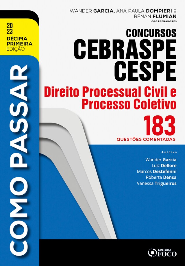 Book cover for Como passar concursos CEBRASPE -Direito Processual Civil e Processo Coletivo