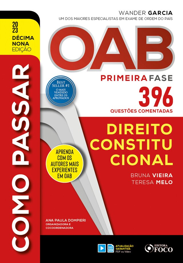 Book cover for Como passar OAB - Direito Constitucional