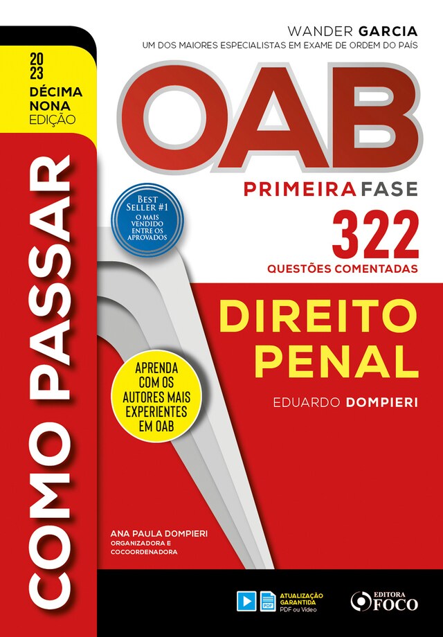 Kirjankansi teokselle Como passar OAB – Direito Penal